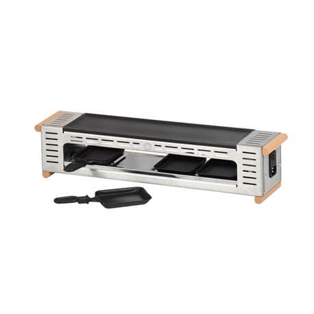 Appareil Raclette prof.+4 poêlons - Inox